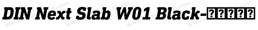 DIN Next Slab W01 Black字体转换